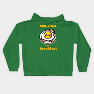 Bacon and Eggs for Breakfast Kids Hoodie